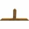 Ekena Millwork Portland Rough Sawn Timber Gable Bracket, Western Red Cedar, 60"W x 32"H x 2"D x 6"F, 13/12 Pitch GBW060X32X0206POR00RWR - alternate 4